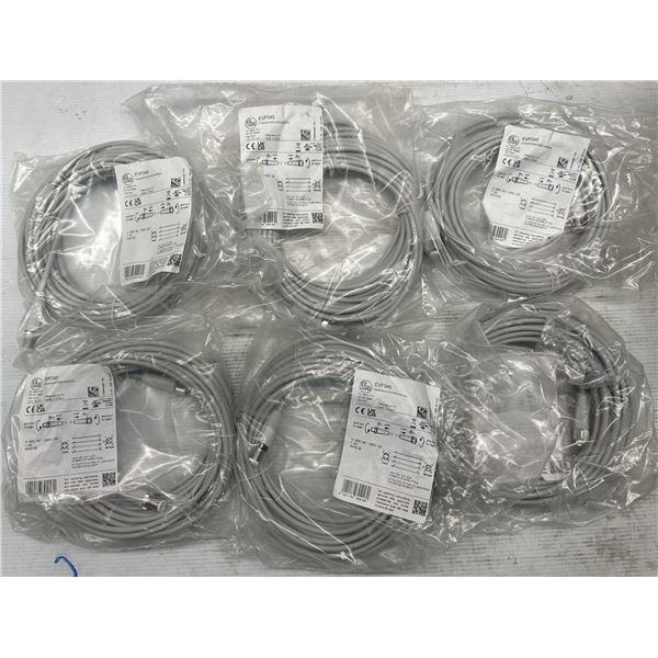 Lot of (6) ifm #EVF045 Cables