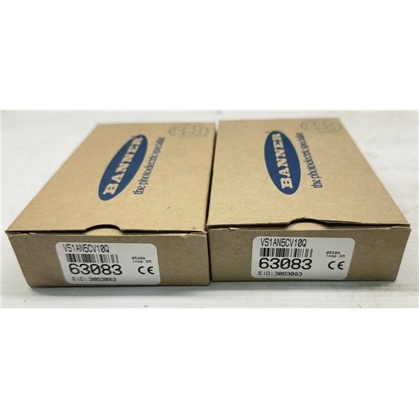 (2) Banner #VS1AN5CV10Q Sensors