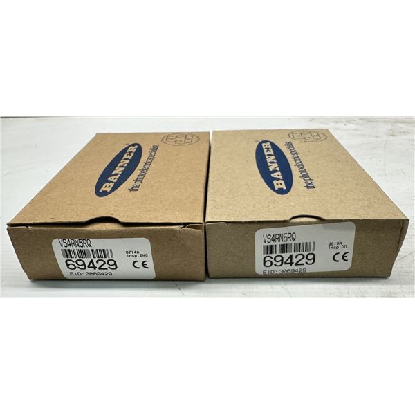 (2) Banner #VS4RN5RQ Sensors