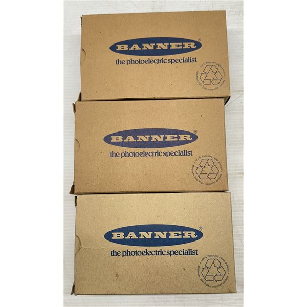 Lot of (3) Banner Sensors