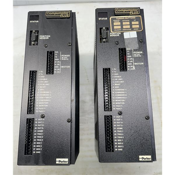 (2) Parker #CPL57-120 Compumotor Plus Motor Control Servo Stepper Controller Drives