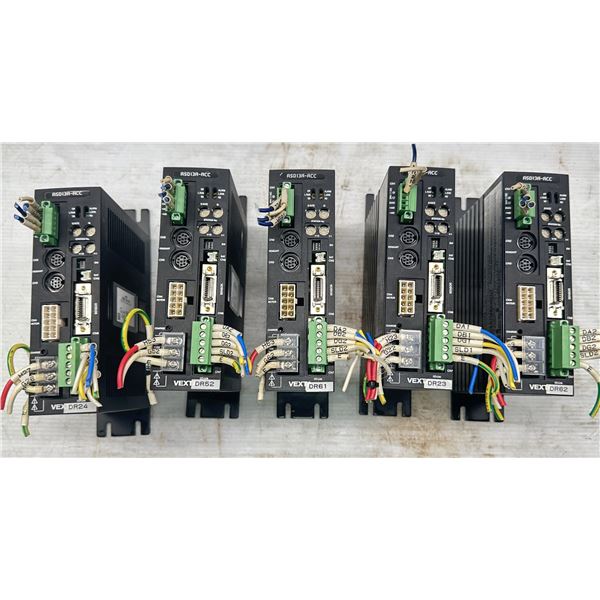 (5) Oriental Motor #ASD13A-ACC Vexta AlphaStep Closed Loop Step Motor Drivers