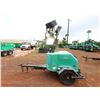 Image 2 : (923299) 2016 Genie Model RL4 Narrow Vertical Mast Light Tower 4000W (Runs, All 4 Lights Work- See V