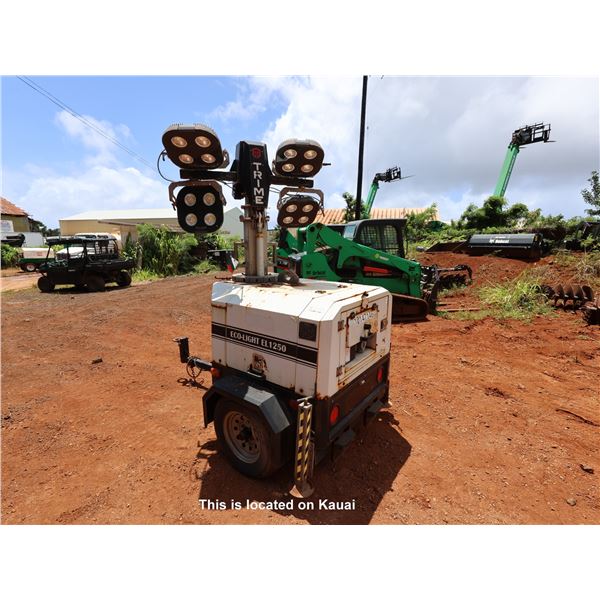 (10147146) 2016 Trime Model EL1250H Hydraulic Mast Light Tower 4000W LED (Does Not Run)