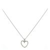 Image 4 : 14kt WG Heart Pendant with chain