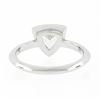 Image 7 : NEW Platinum GIA 1.01 ctw Trillion Cut Bezel Diamond Solitaire Engagement Ring