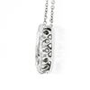 Image 4 : Vintage 14k White Gold .39 ctw Round Pave Diamond Lucky Horseshoe Pendant Neckla