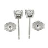 Image 5 : NEW Classic 14k White Gold 0.50 ctw Round Brilliant Diamond 4-Prong Stud Earring