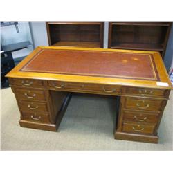 Leather Inlay Executive Desk