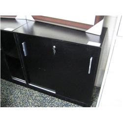 Black 2 Door Cabinet