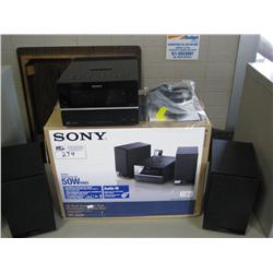 Sony 50w Rms CD Shelf Stereo With Ipod Dock