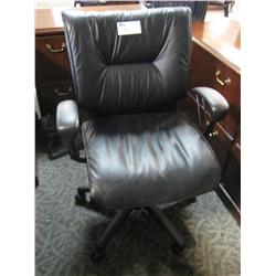 Black Leather Highback Executive Chair