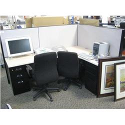 12 Steelcase Turnstone Corner Workstations