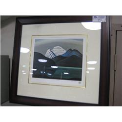 Limited Edition Print 78/595 "mountains & Lake" By