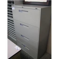 Global Grey 4 Drawer Lateral File Cabinet