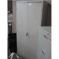 Grey 6ft 2 Door Storage Cabinet