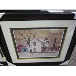 Framed Limited Edition Print 351/495 "farm House"