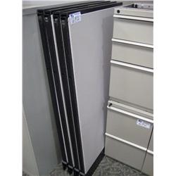 4 Grey Office Dividers