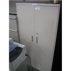 Beige 2 Door Storage Cabinet