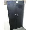 Image 1 : Black 2 Door Storage Cabinet