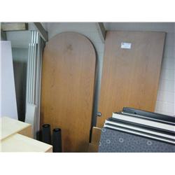 Oak U-shape Reception Counter