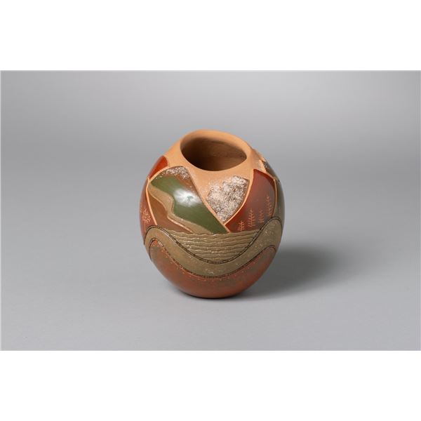 San Ildefonso Polychrome Seed Pot, Russell Sanchez (b. 1966)