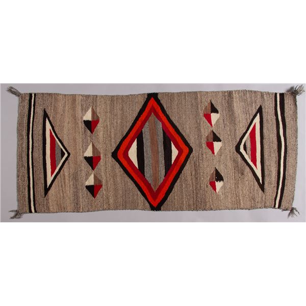 Navajo Rug Double Sided Saddle Blanket, Ca 1920s