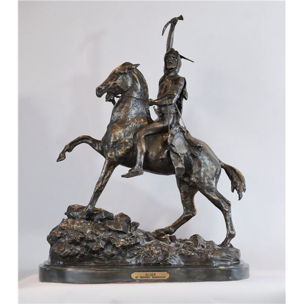 Fredric S Remington "The Scalp" Bronze