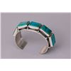 Image 1 : Navajo Turquoise Row Cuff by Leonard Chee
