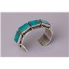 Image 2 : Navajo Turquoise Row Cuff by Leonard Chee