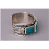 Image 4 : Navajo Turquoise Row Cuff by Leonard Chee