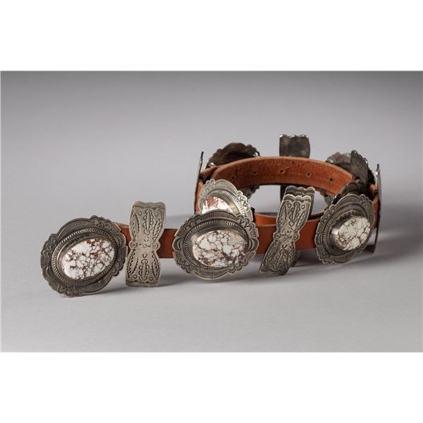 White Buffalo Concho Belt