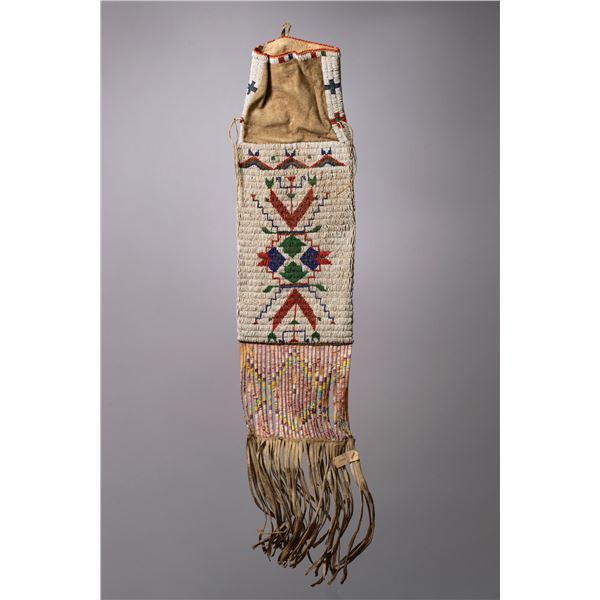 Sioux Beaded and Quilled Pipe Bag, Ca 1890s