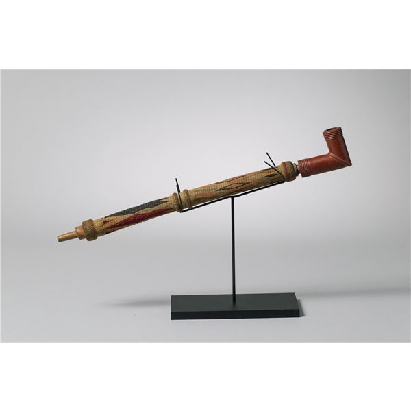Horsehair braided Pipe with Catlinite Bowl