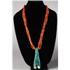 Image 1 : Zuni Coral  & Turq 5 Strand with Jacla