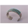 Image 1 : Vintage Zuni 3-Row Turquoise Cuff