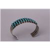 Image 1 : Vintage Zuni 3-Row Turquoise Cuff
