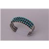 Image 2 : Vintage Zuni 3-Row Turquoise Cuff