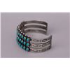 Image 4 : Vintage Zuni 3-Row Turquoise Cuff