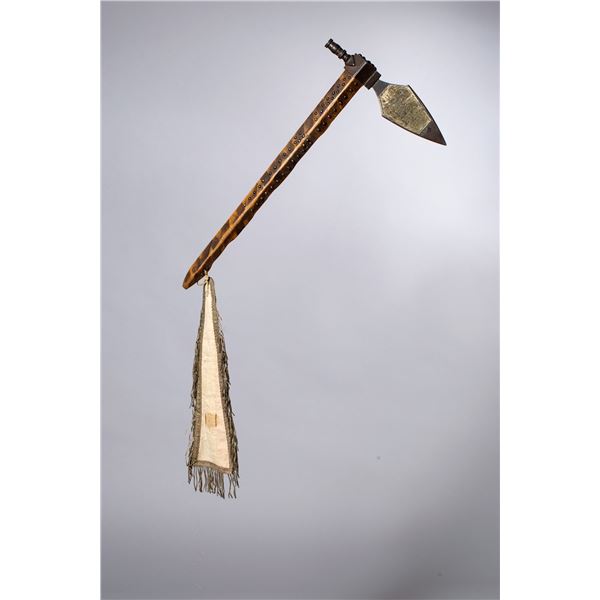 Presentation Pipe Tomahawk, inscribed to a Lakota chief, 1890