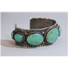 Image 2 : Vintage Navajo Turquoise Row Cuff