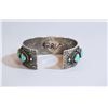 Image 4 : Vintage Navajo Turquoise Row Cuff