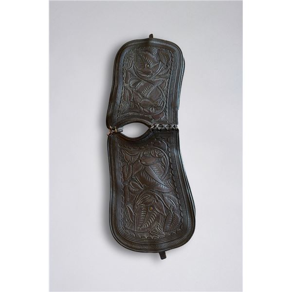 Early Floral tooled Pommell Bags