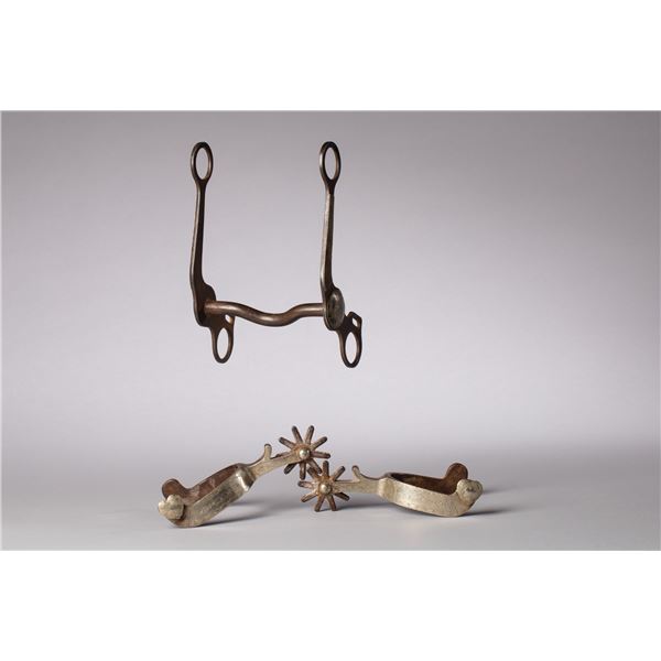 Crockett Colorado pattern Spurs and Crockett Bit
