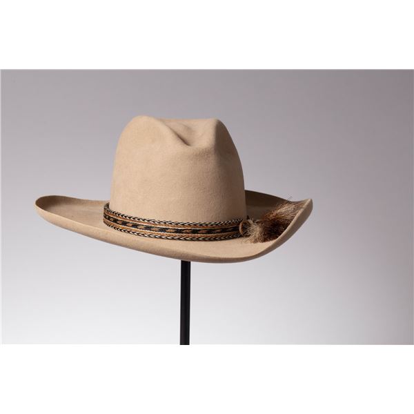 Custom XXXXX XXXXX Fur Felt Catalena Hatters Cowboy Hat with Horsehair Hat Band