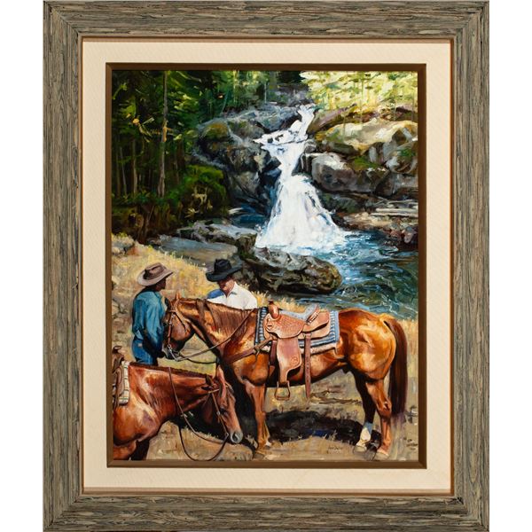 Lisa Delisi (b. 1961) “Stopping at the Falls”