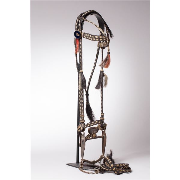 Horsehair Braided Bridle with Spade Bit