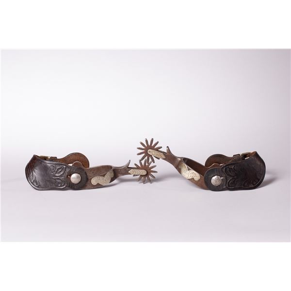 Crockett Mustache Pattern Spurs