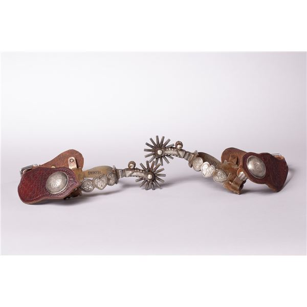 Vintage Fleming Silver 3 Heart Spurs