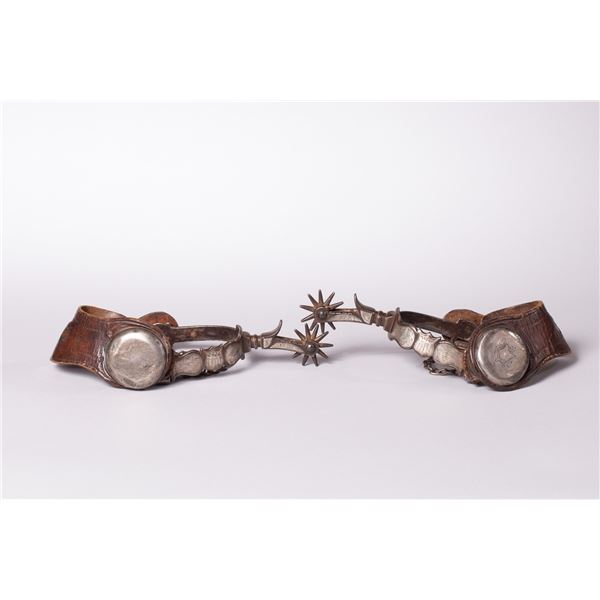Rare August Buermann Shield Pattern Spurs